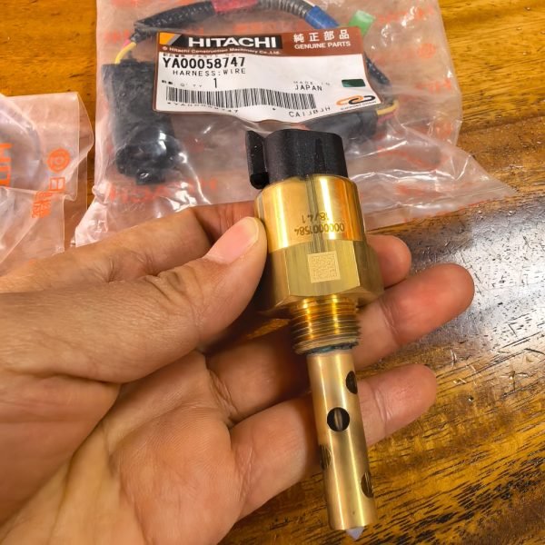 Hitachi EX1200-5 Transfer Case Level Sensor YA00058748 – Genuine Sensor + Required Harness (YA00058747)