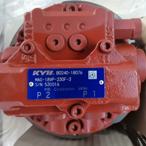 KYB Genuine MAG-18VP-230F Final Drive Travel Motor Assembly – For Yanmar 20 / Yanmar 25 / Kobelco SK27SR & More