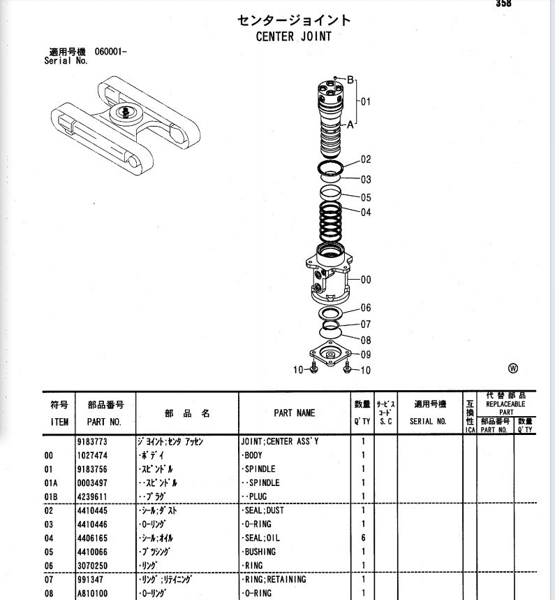 ZAX120 部件示意图